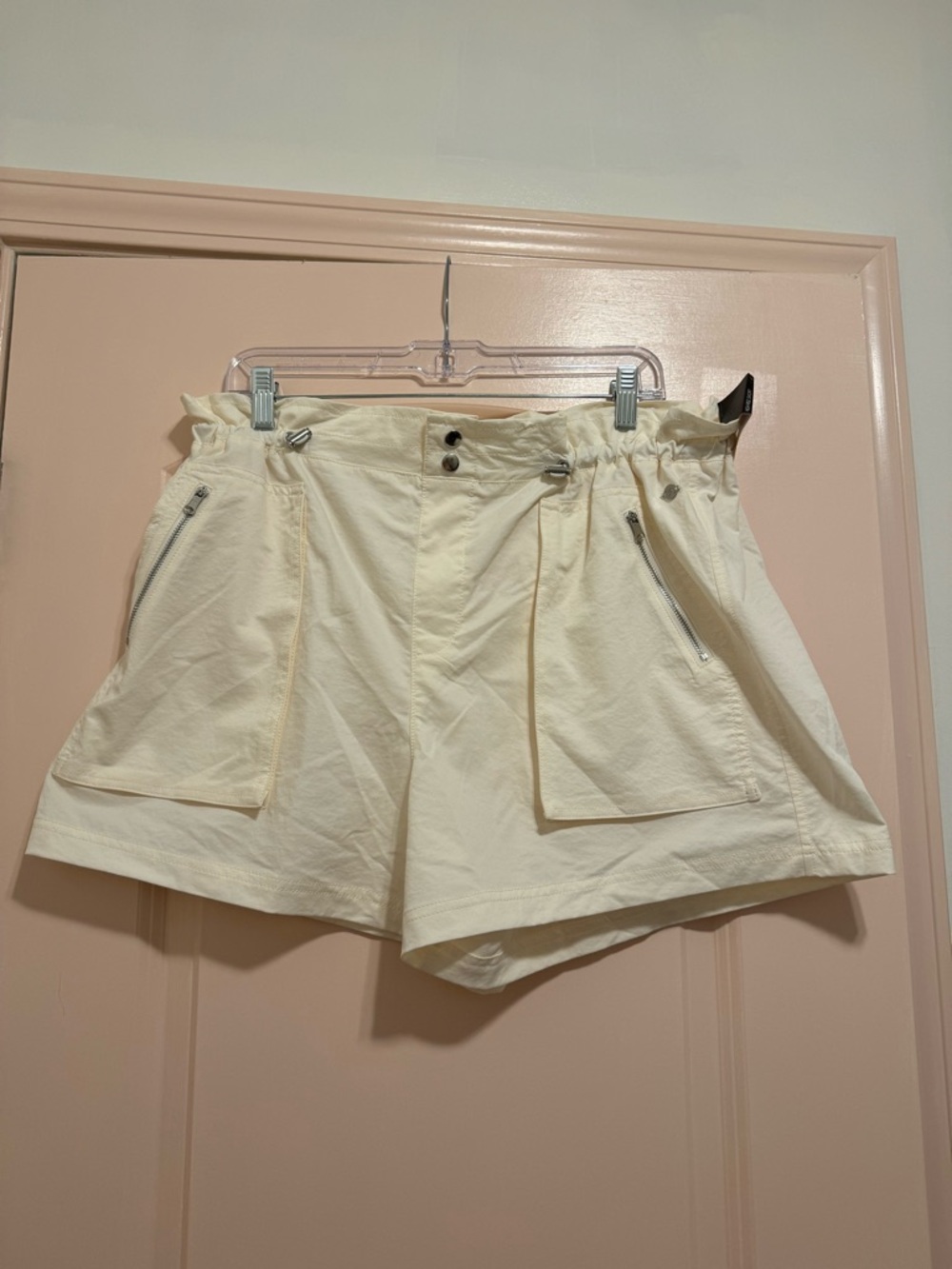 Calia Journey Collection Woven High-Rise Paperbag Shorts women’s large